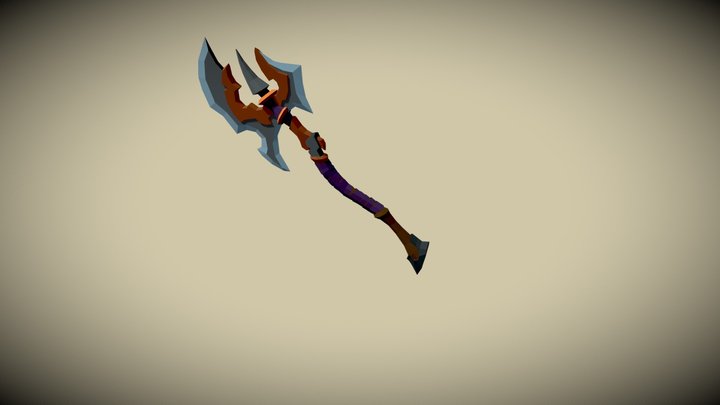 Low Poly Axe 3D Model
