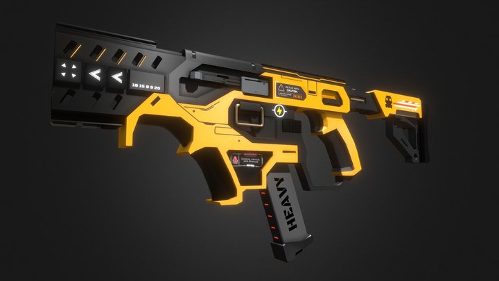 SMG GUN FREE 3D Model