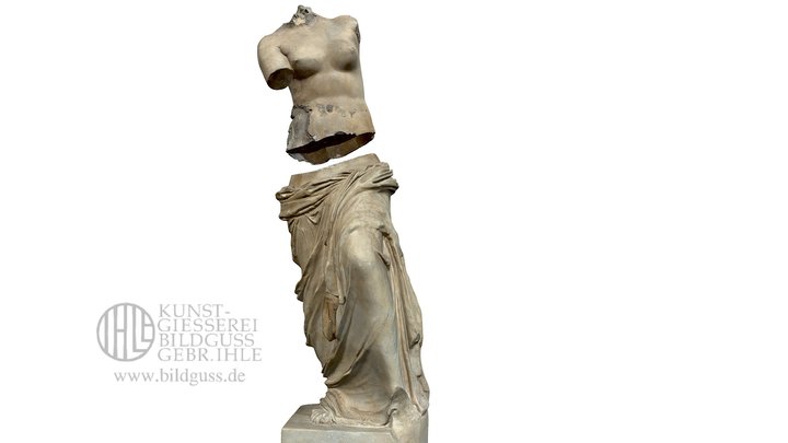 Antike Figur In 3 Segmenten 3D Model