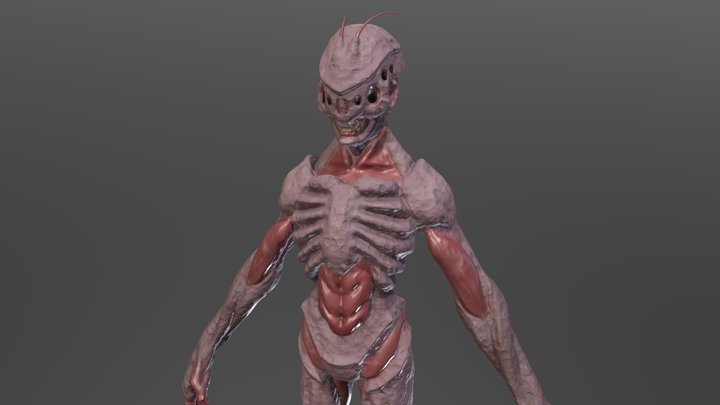 Alien Creature 3D Model