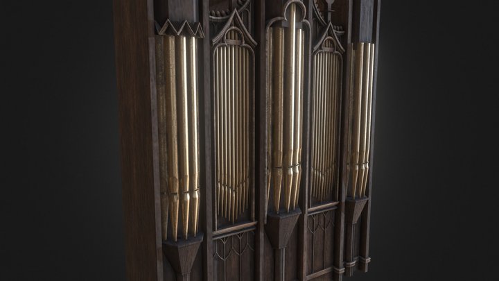 medieval Organ. 3D Model
