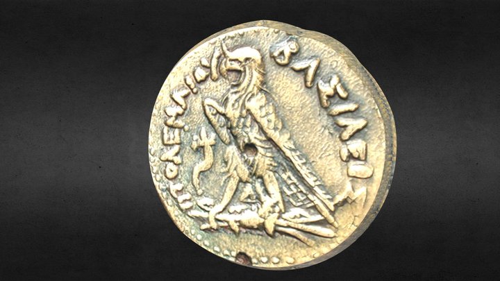 Coin v2 Ptolemaic Kingdom of Egypt, 221 - 205 BC 3D Model