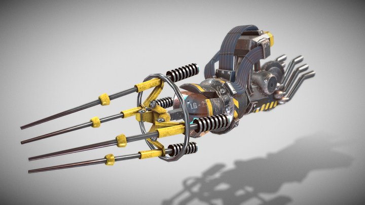 Laser Gun 3D Model