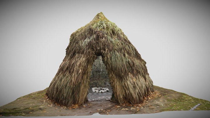 Reconstruction of the Mesolithic Hut 3D Model