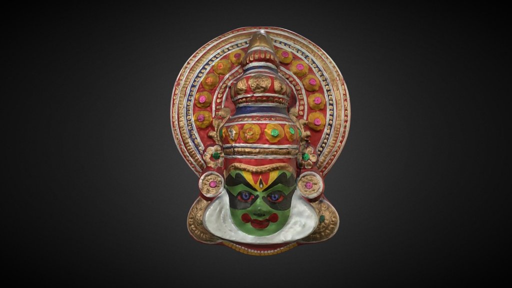 Sarai Mask Low Poly Mesh