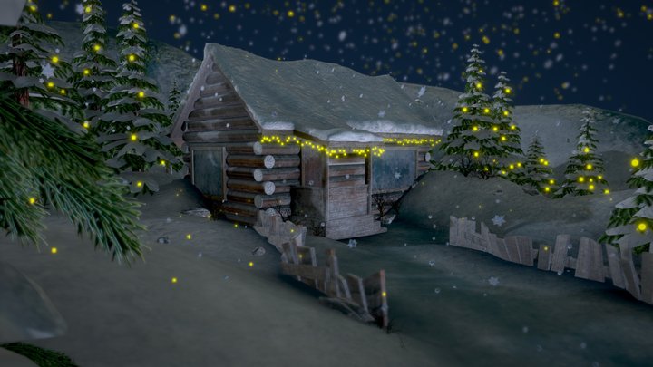 Snow House 3D Model