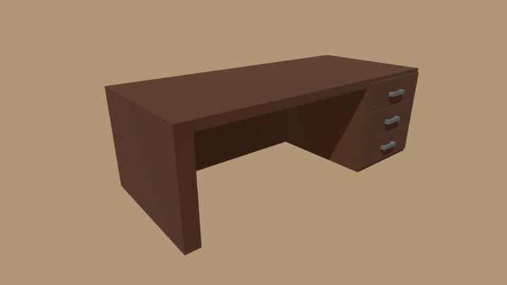 Desk 3D Model