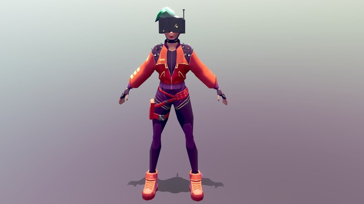 PWND Vex Skin Character model 3D Model