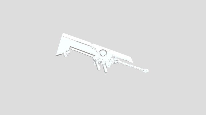 Cyberpunk sword 3D Model