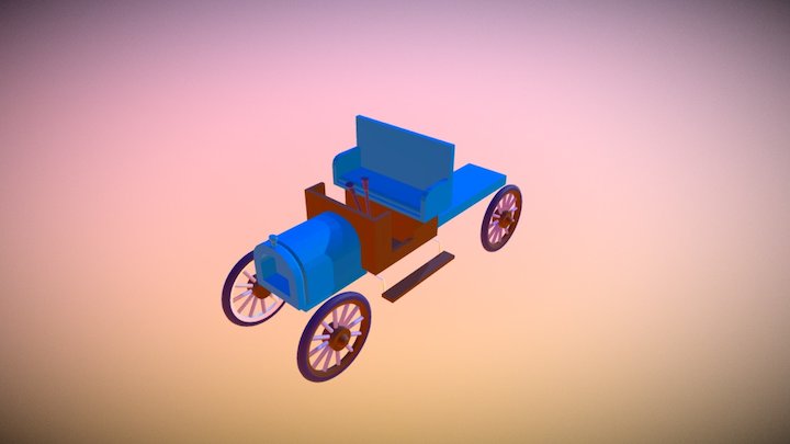 Camion de lait 3D Model
