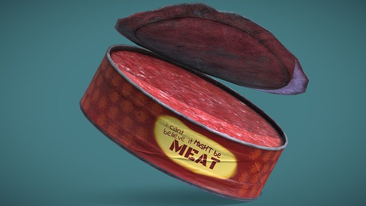 Canned Meat 3D Model