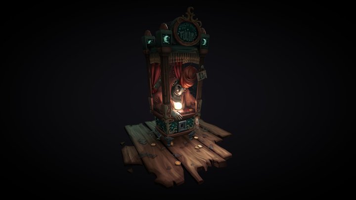 Fortune Teller Animatronic 3D Model
