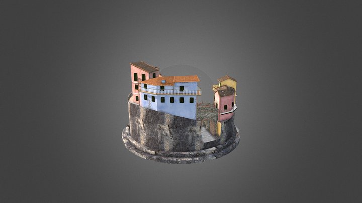 Cityscene Cinque Terre 3D Model