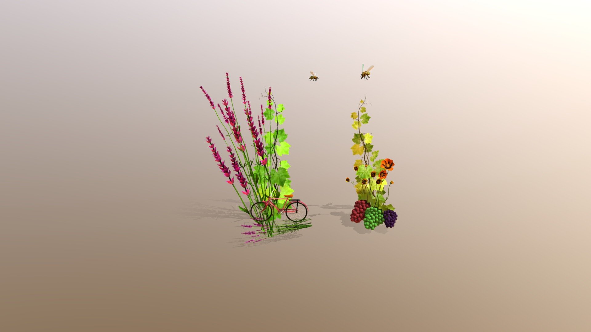 Looping nature with wind