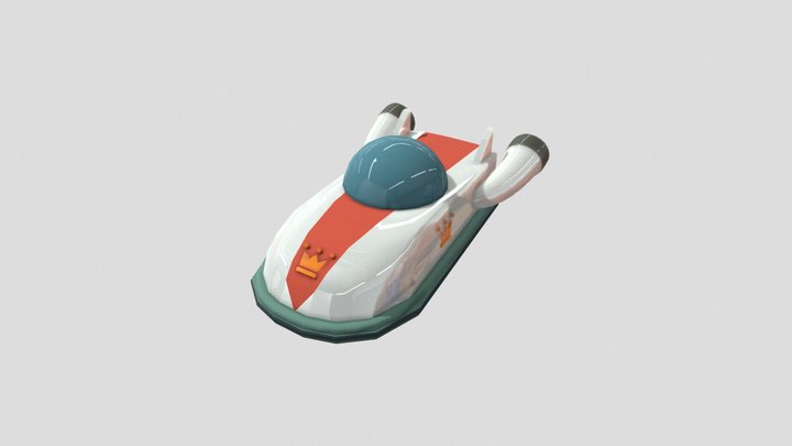 [Low Poly] Spaceship 3D Model