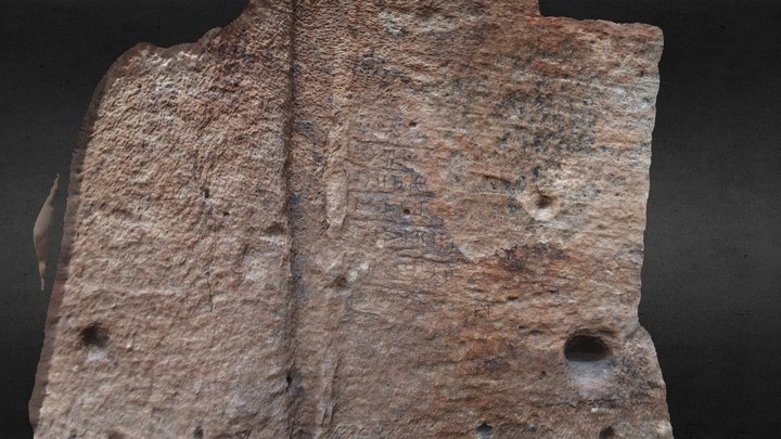 Nabonidus Inscription in Sela (Jordan): Area 1 3D Model