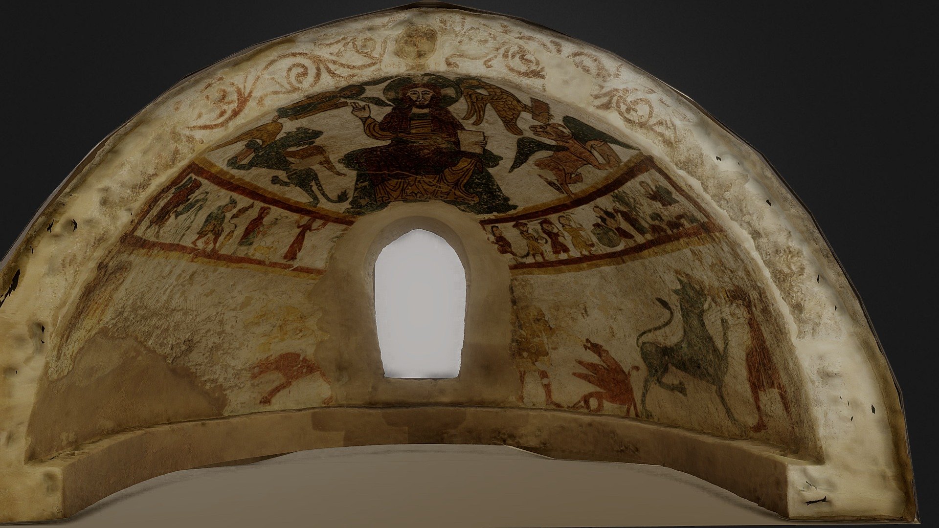 PINTURAS EN LA CRIPTA NORTE DE LA CATEDRAL