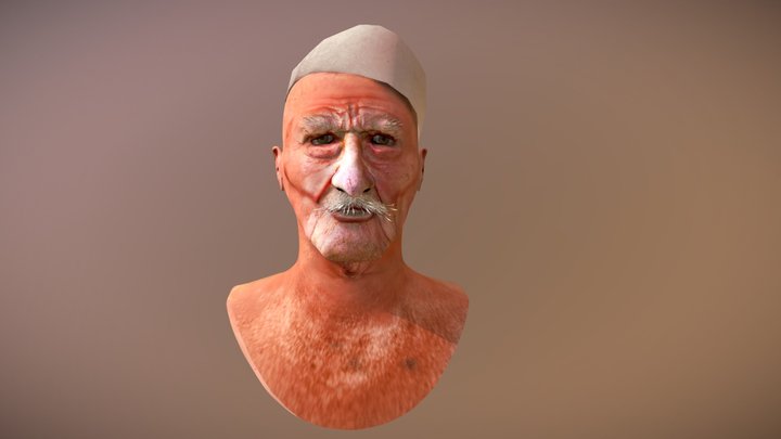" An Albanian Old Man " 3D Model