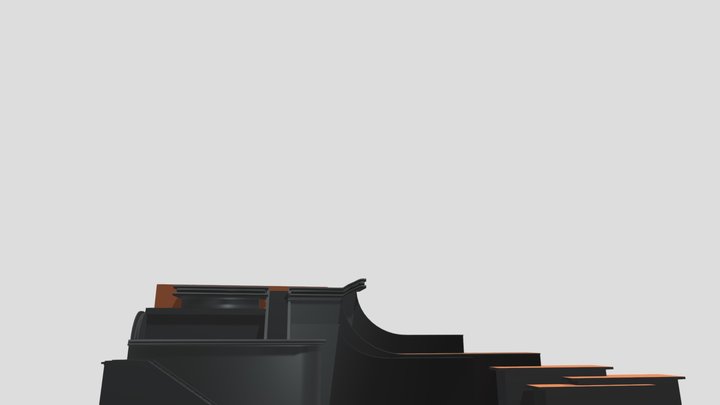 20th Century Fox 2009 Logo V1 Staircase 3D Model