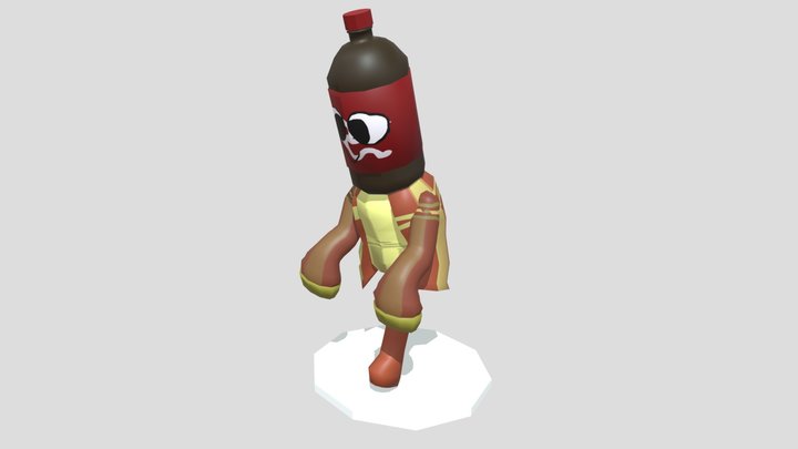 Cola Toon Oc Animation Walk/Run – Gratis 3D-model STL