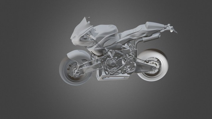 Honda Vyrus motorbike free model 3D Model