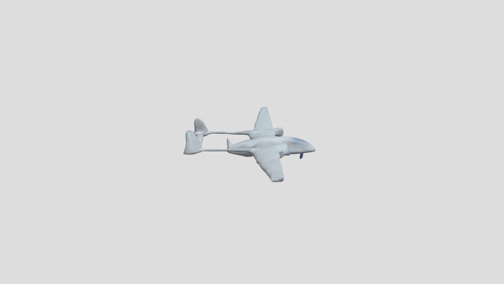 Heron Drone 3D Model