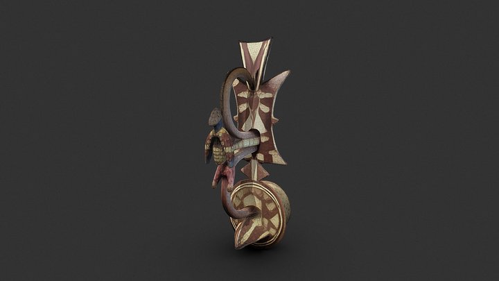 Bwa Mask, Burkina Faso 3D Model