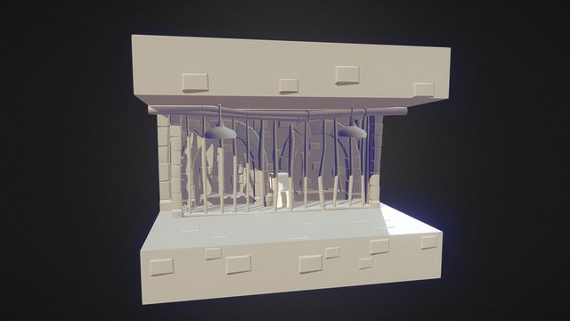 Dungeon Corridor (C3) 3D Model