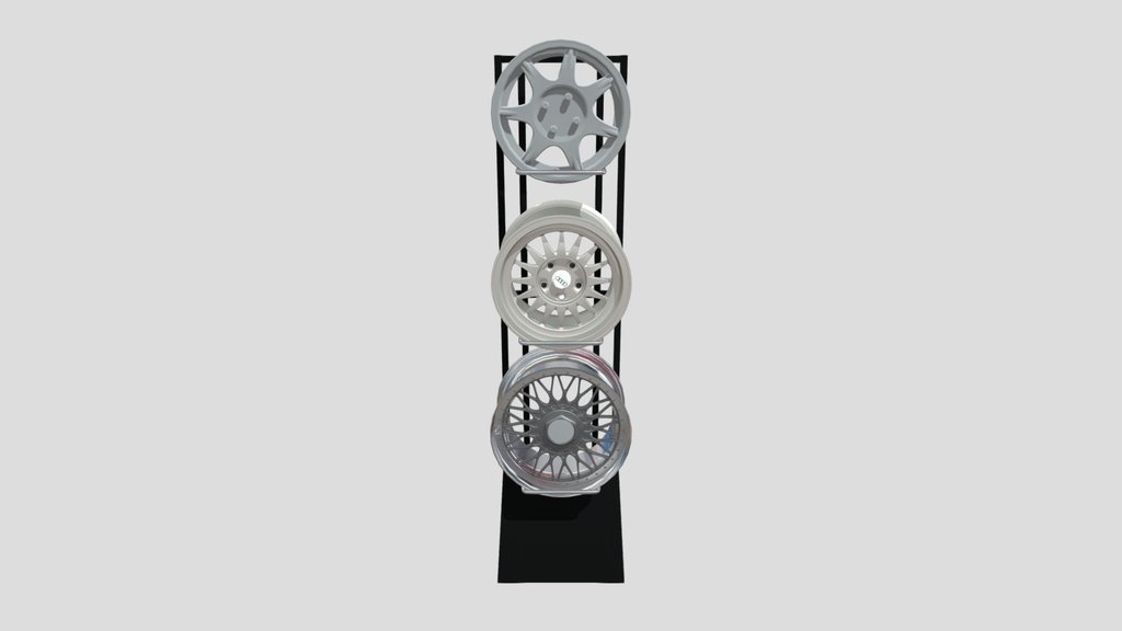 Alloy Rim Display Wheel Stand