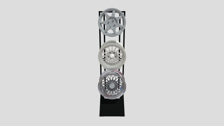 Alloy Rim Display Wheel Stand