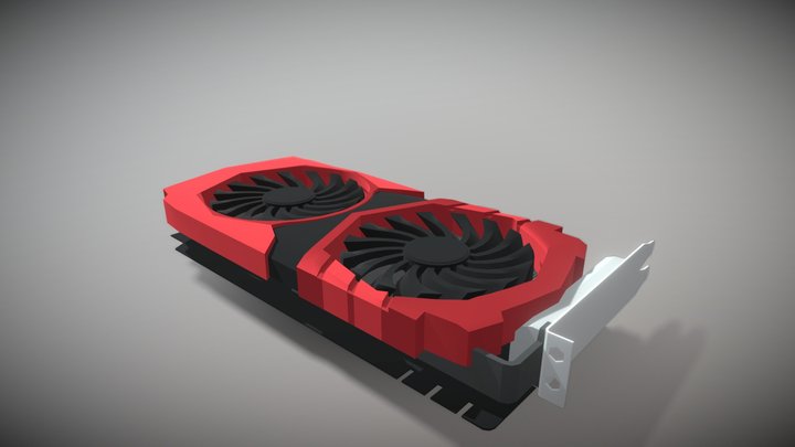 Grafická karta 3D Model