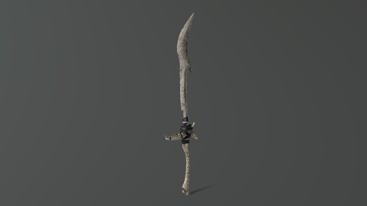 Bone sword 3D Model