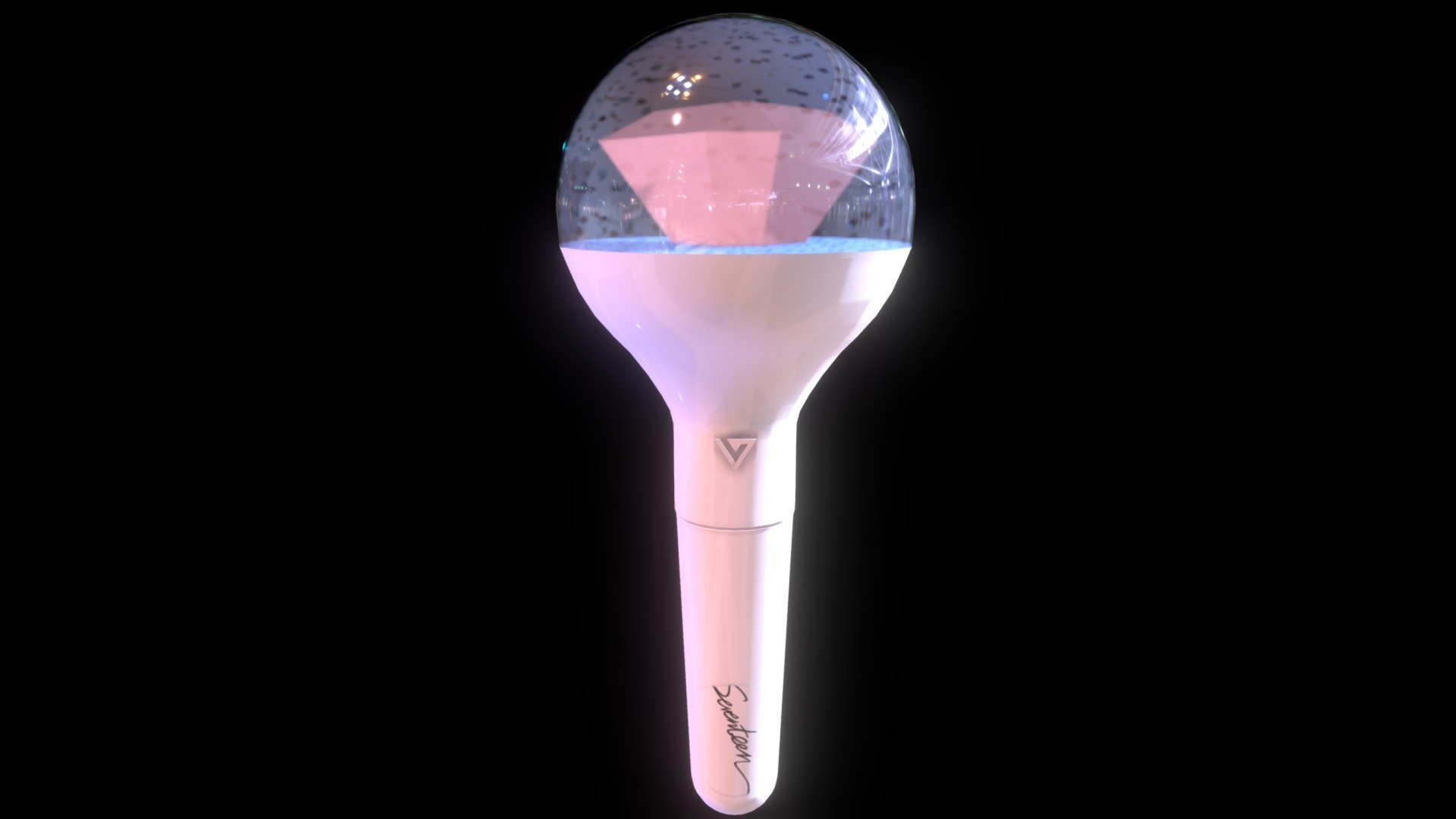 세븐틴 응원봉 Seventeen Lightstick — Sketchfab embed 3D viewer