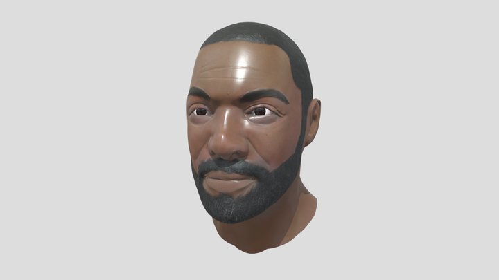 Idris Elba Bust 3D Model