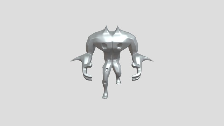 humanoid wood monster 3D Model