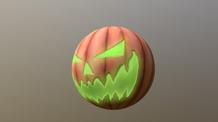 Halloween pumpkin material 3D Model