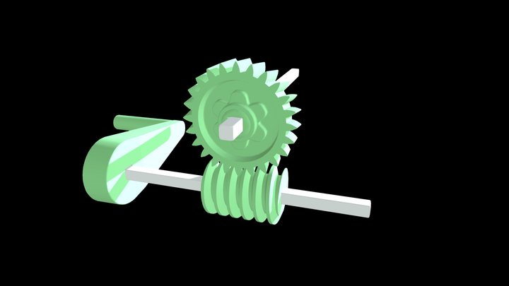 Worm Gear 3D Model