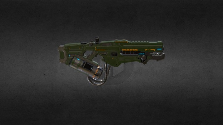 SciFiGun_low 3D Model