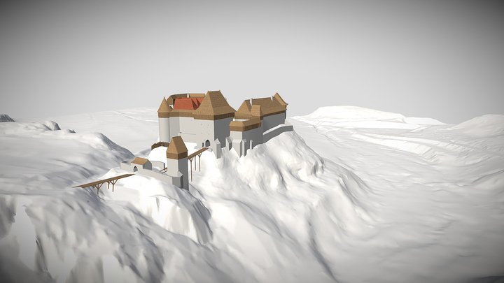 Rekonstrukce hradu Holštejn, castle 3D Model