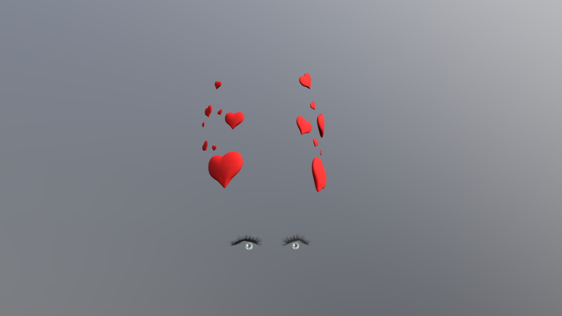 3D model Beauty-filter-sprites-v1 - This is a 3D model of the Beauty-filter-sprites-v1. The 3D model is about a group of balloons floating in the sky.