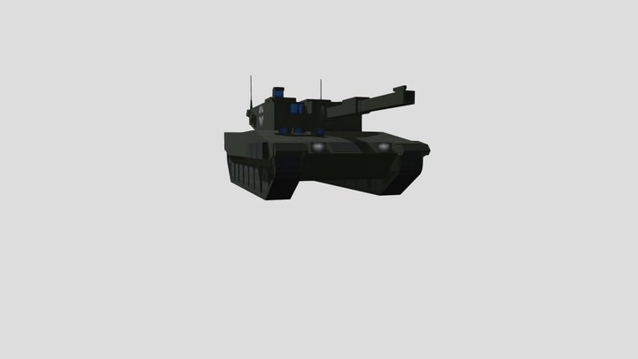 Minecraft tank leopard 3D Model