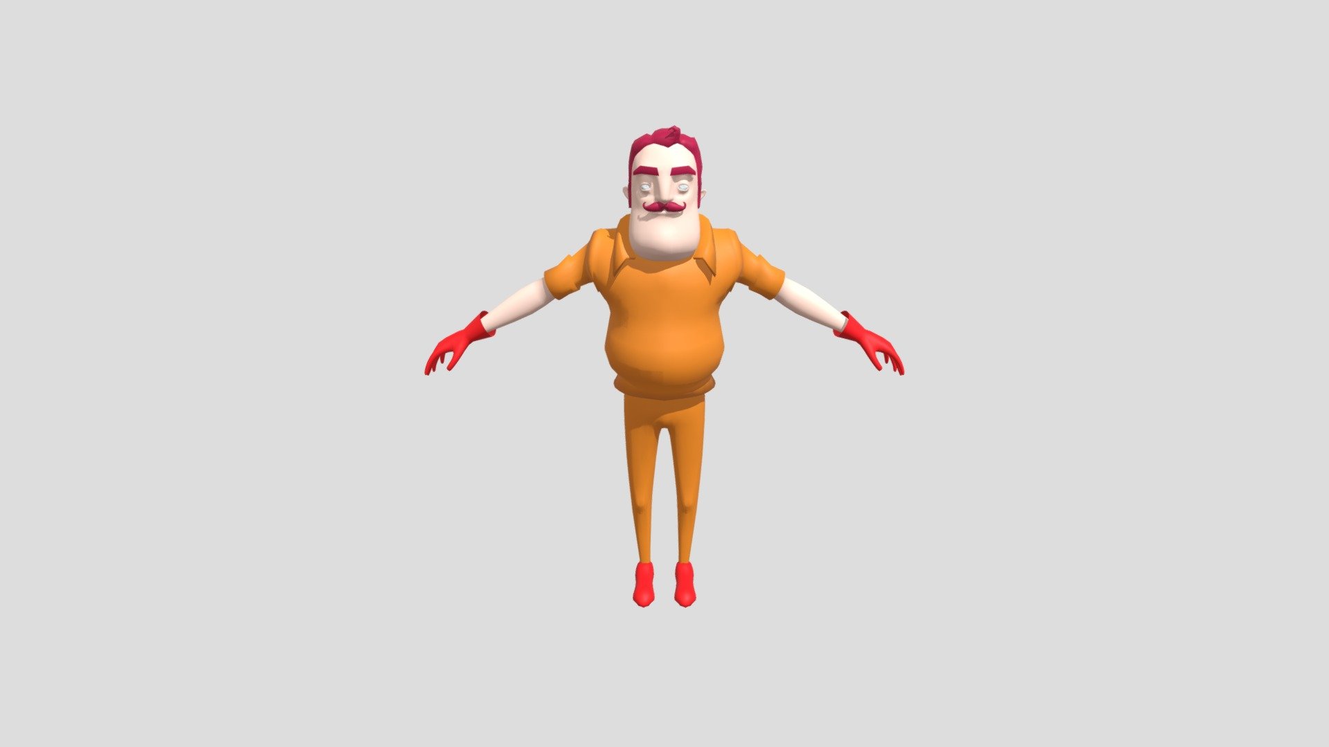 Hello Neighbor - Early Prototype Neighbor - Download Free 3D model by  Heidyn (@Heidyn) [2eafa4d]