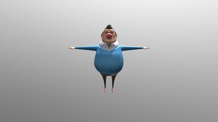 (練習)觀測站少年-allen 3D Model