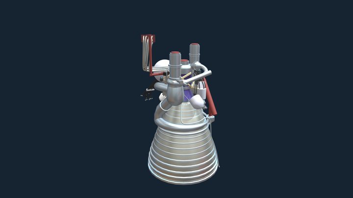 Engine J2 3D Model