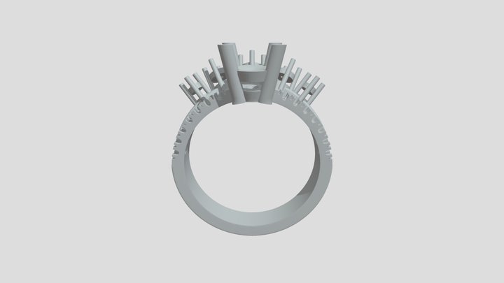 Wedding Band and Engagement Ring Double Rings