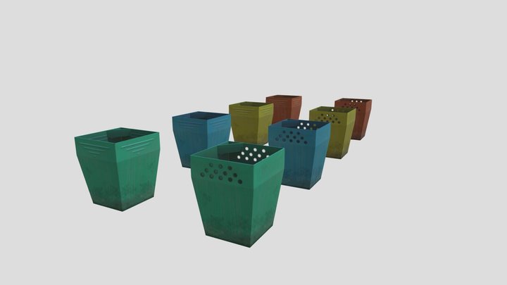 Trash can 3D Model