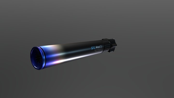 Custom Gun Silencer 3D Model