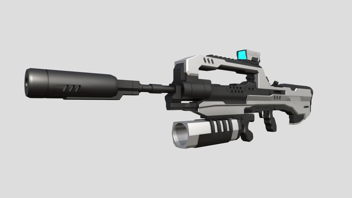 Battle Rifle Model 3D Model