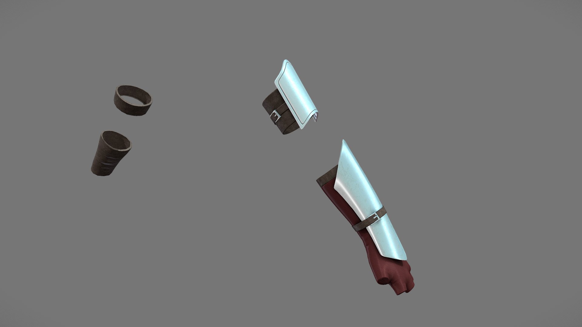 Female Medieval Arms And Hand Guard Buy Royalty Free 3D model by 3dia