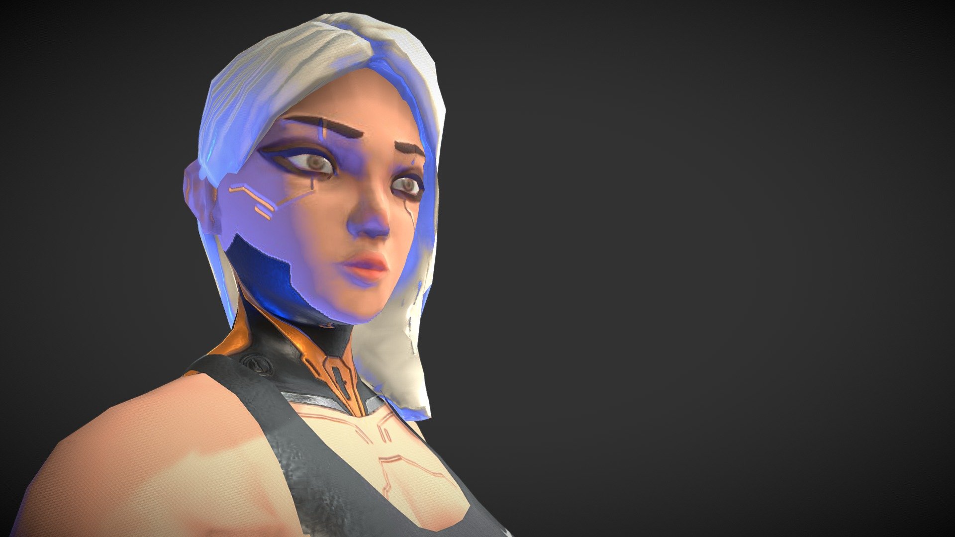 Cyberpunk Character - Download Free 3D model by junhong [2eb34b3 ...